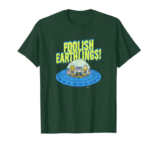 The Simpsons Kang & Kodos Foolish Earthlings T-Shirt