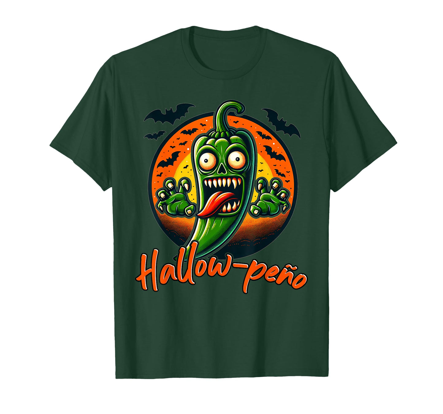 Jalapeno Ghost "Hallow-peno" Halloween Costume T-Shirt
