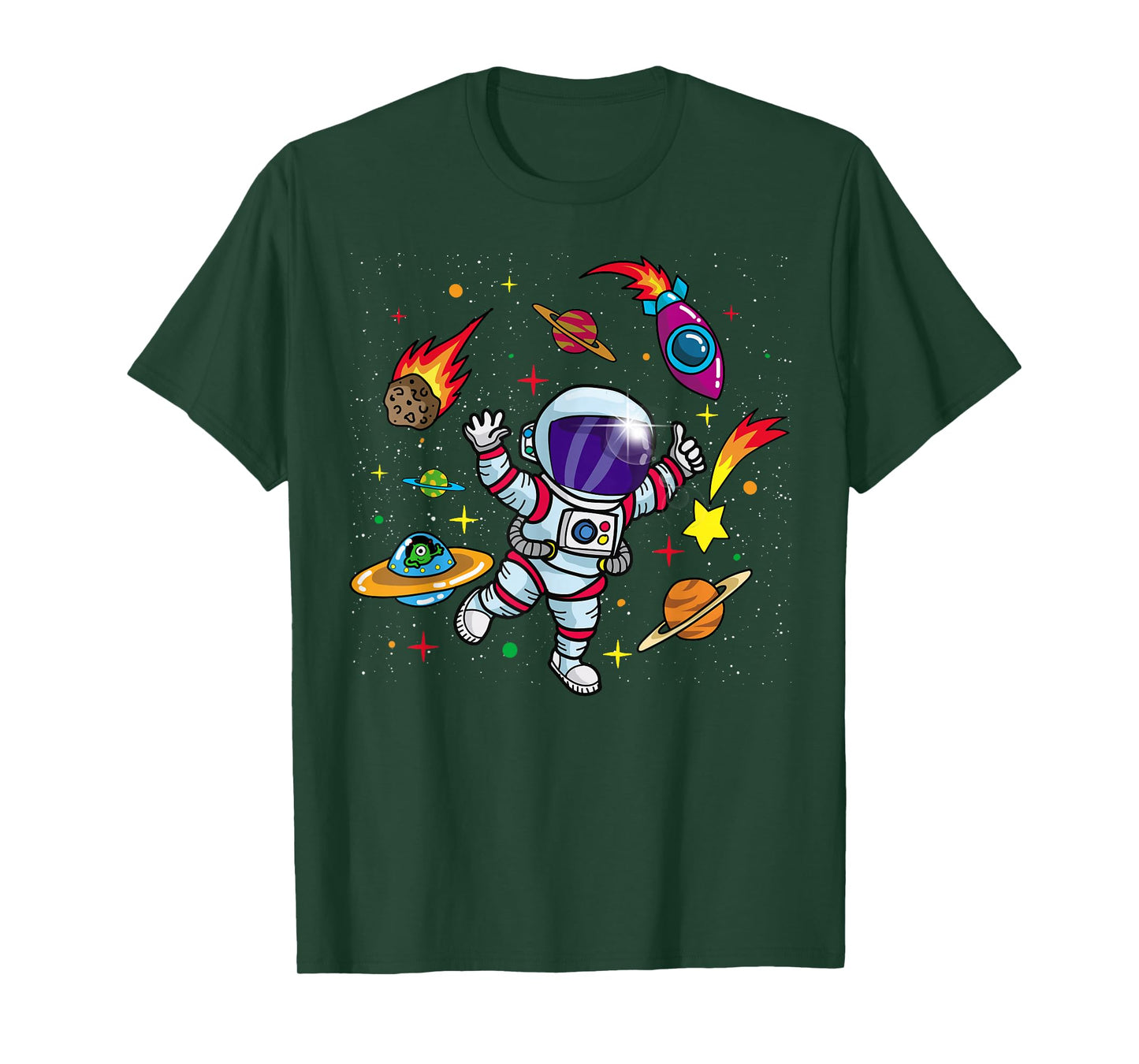 Outer Space Gift for Sci Fi- Boys & Girls Astronaut T-Shirt