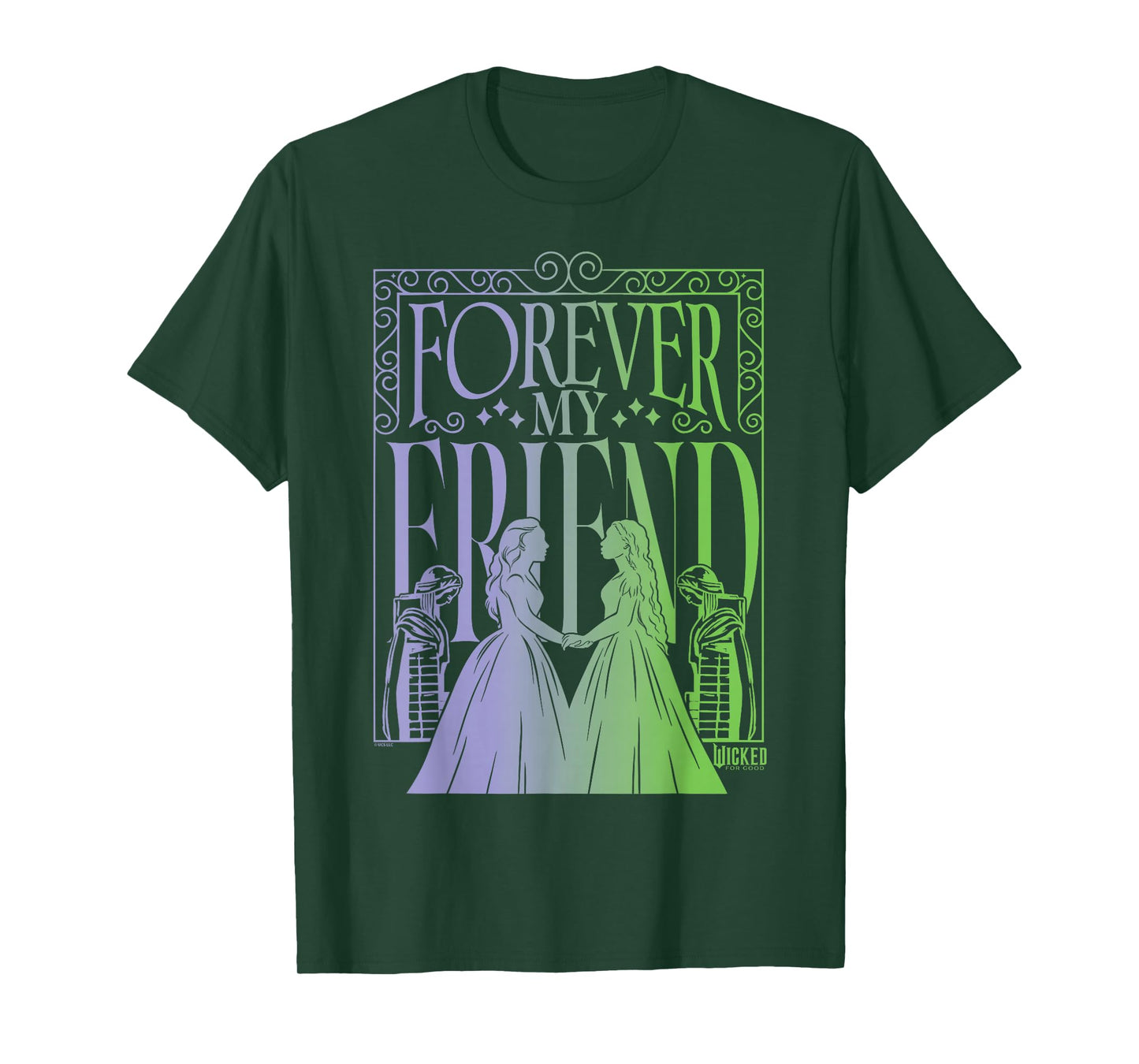 Wicked: for Good Forever My Friend Silhouettes T-Shirt