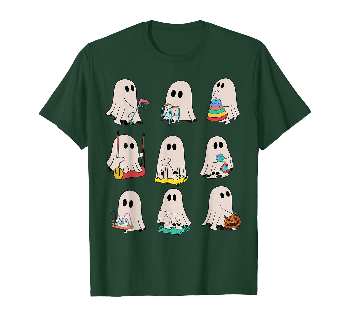 Occupational Therapy Halloween OT Ghost Boo Speech Therapy T-Shirt
