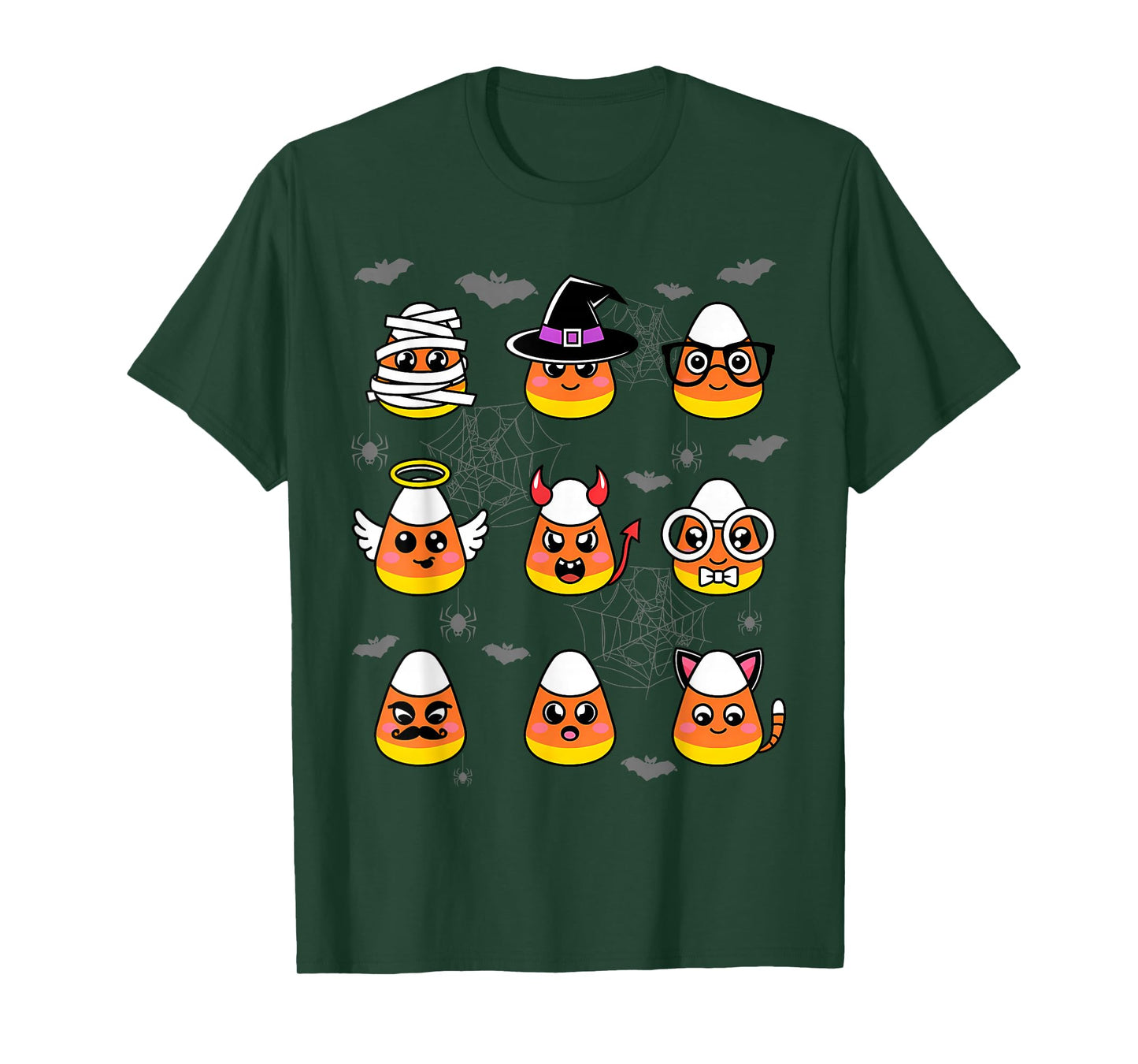 Candy Corn Costume Characters - Cute Halloween Kids T-Shirt