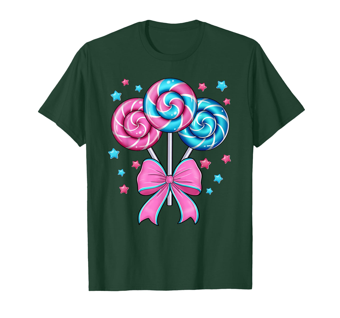Cute Lollipop Candy Design for Women Girl Toddler Kids T-Shirt