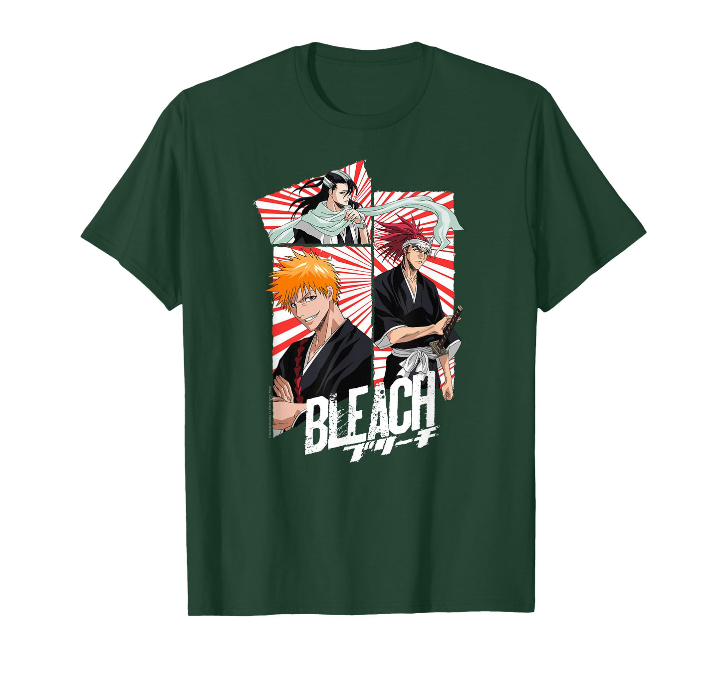 Bleach 3 Panel Mask and Scarf Anime T-Shirt