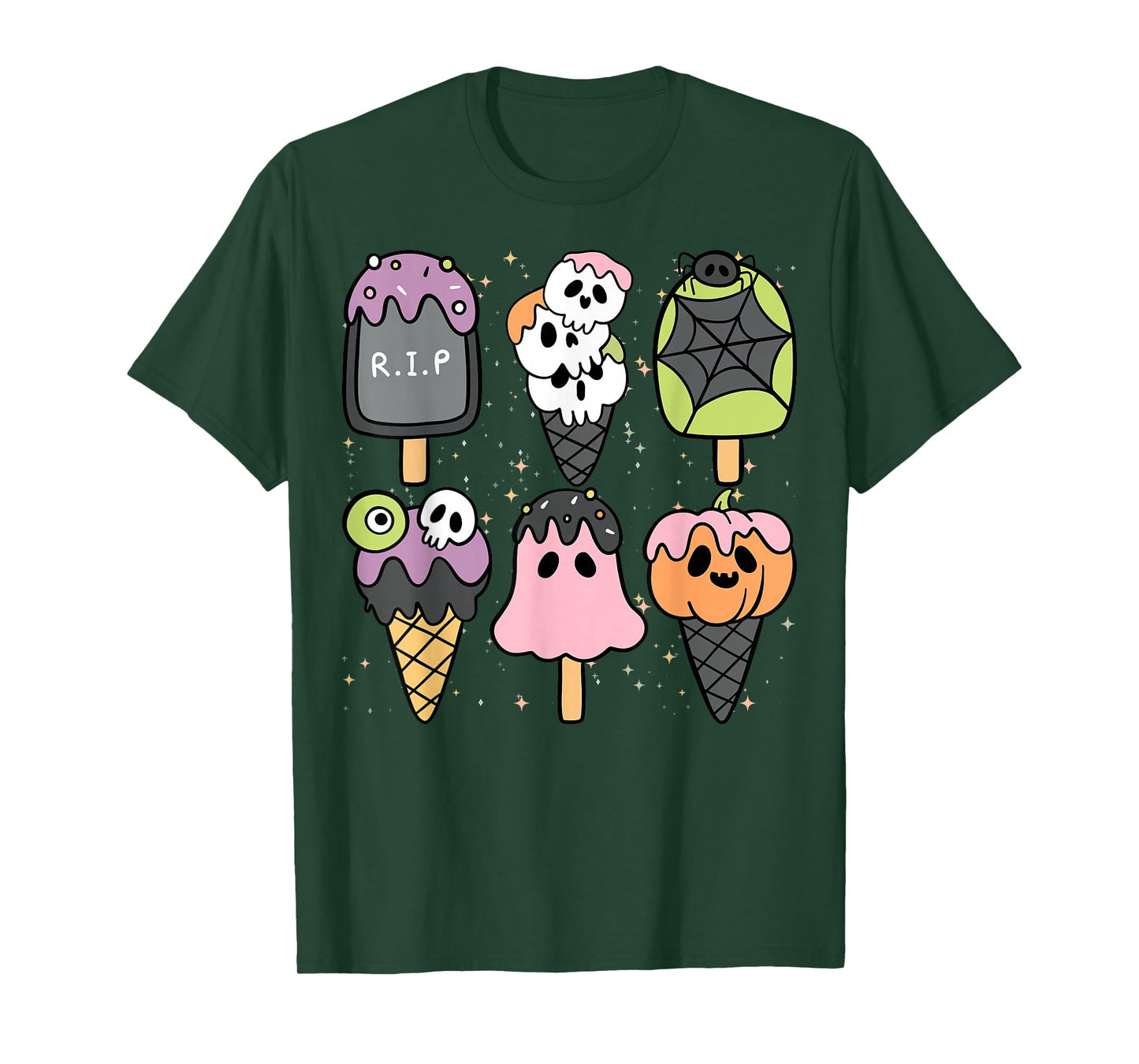Horror Movie Summer Popsicle Halloween Ice Cream Summer-ween T-Shirt