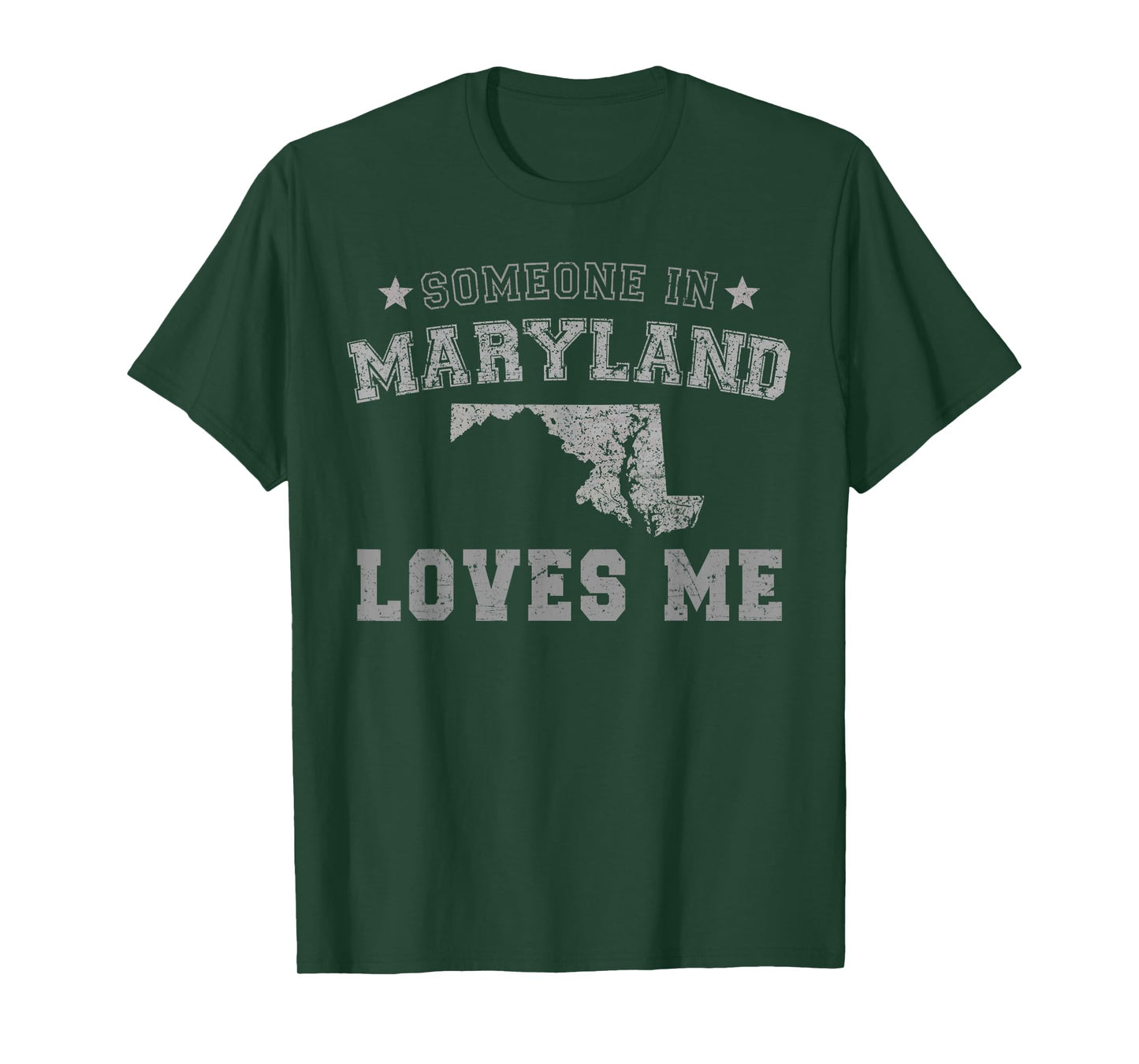 Someone In Maryland Loves Me Heart Vintage State T-Shirt