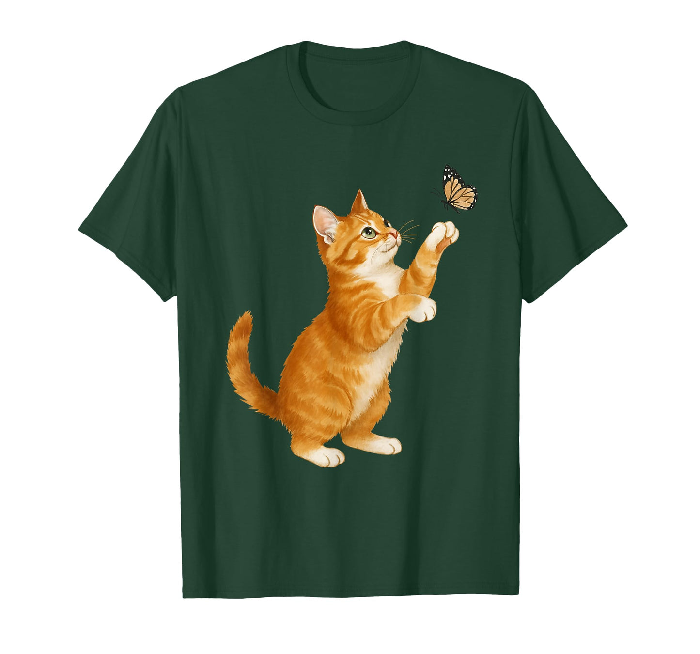 Cute Cat Mom Butterfly Cats Lovers Anime Kawaii T-Shirt