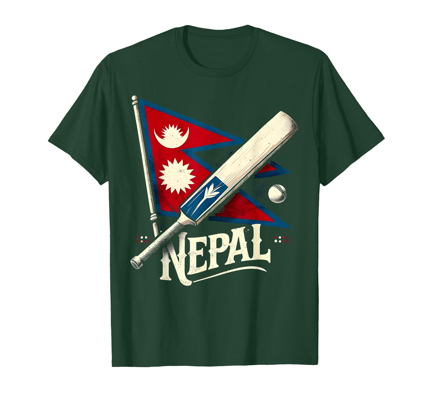 Nepal Cricket Jersey 2024, Cricket Flag of Nepal Team T-Shirt
