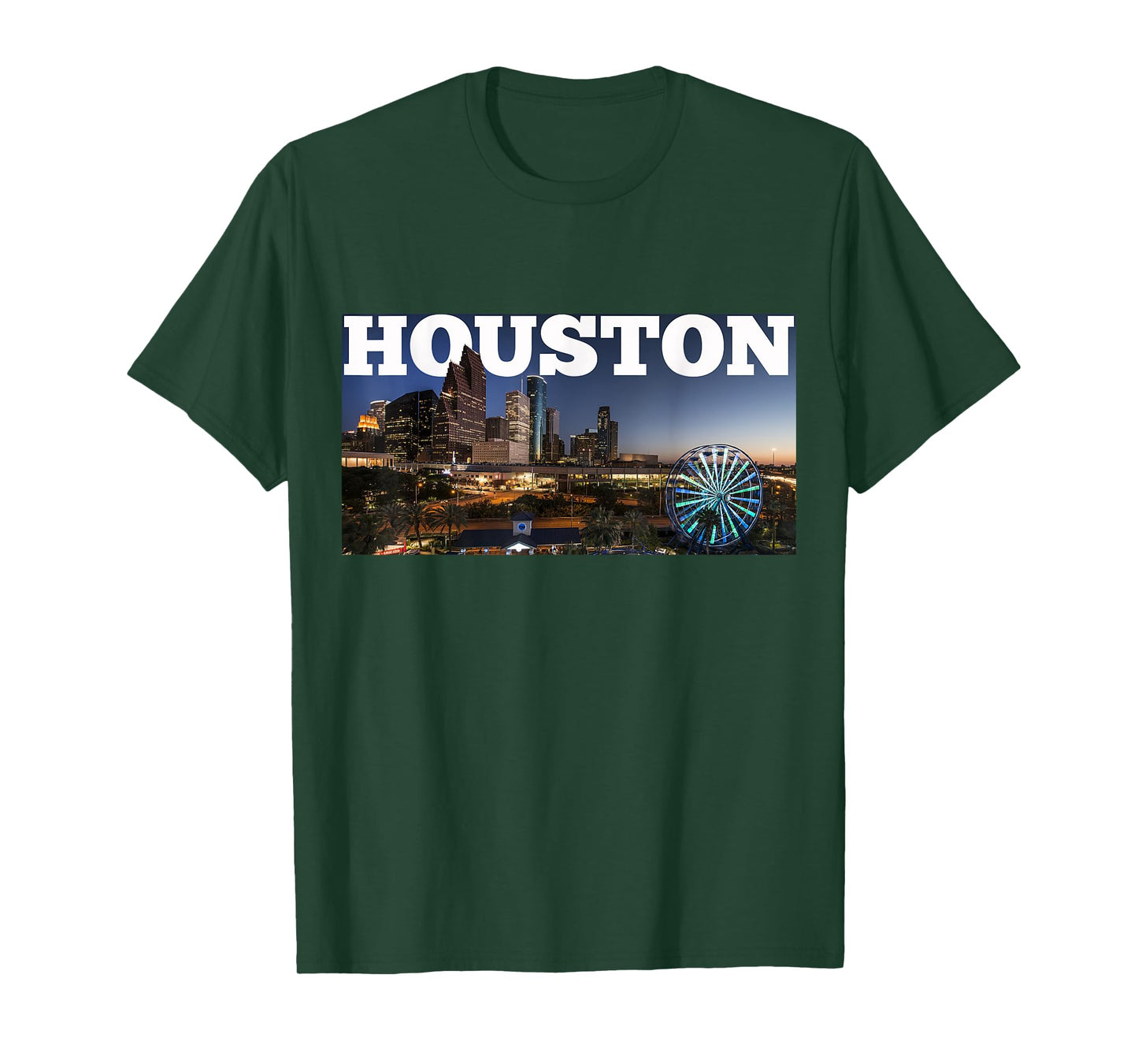 Houston City Skyline - Downtown Cityscape Photo Souvenir T-Shirt
