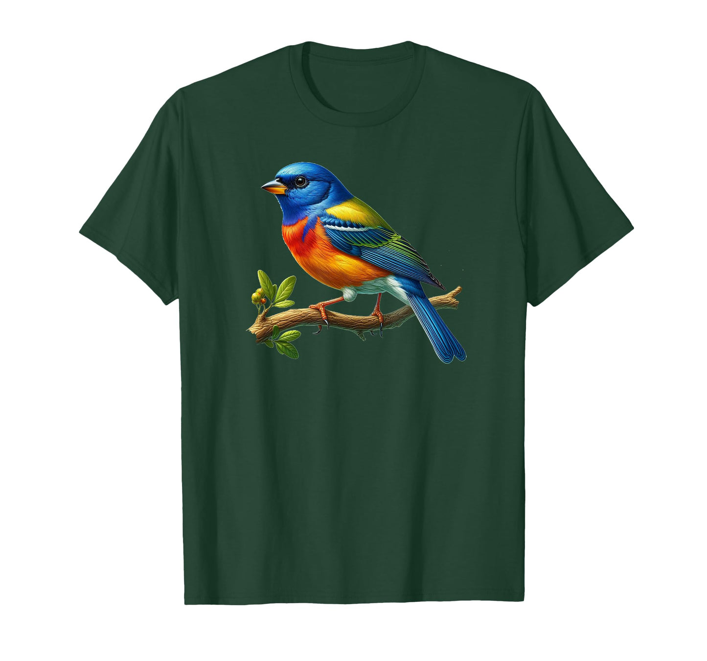 Bird Series. Painted Bunting. T-Shirt