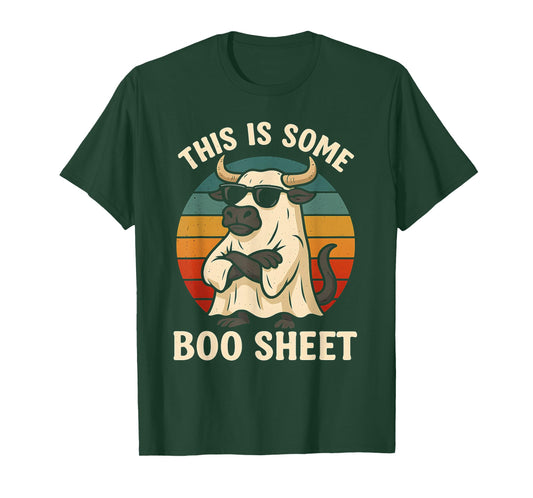 This is Boo Sheet Ghost Spooky Bull Halloween Costume T-Shirt