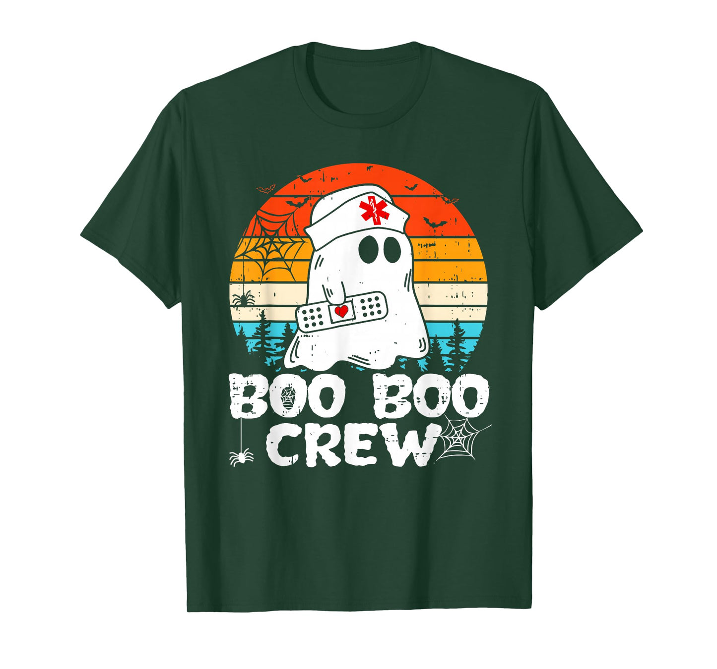 Boo Boo Crew Nurse Shirt Funny Ghost Women Halloween Nurse T-Shirt