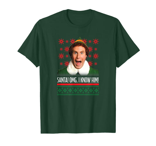 Elf - Buddy - Current Mood - Santa I Know Him T-Shirt