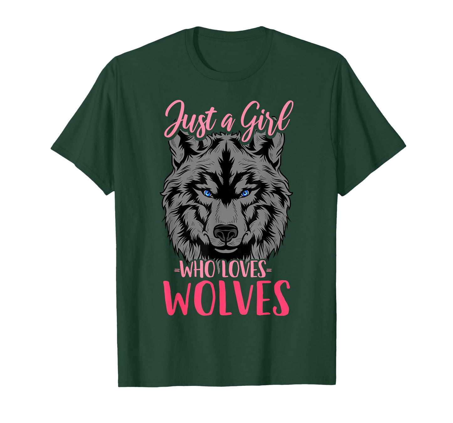 Wolf Just a Girl Who Loves Wolves T-Shirt