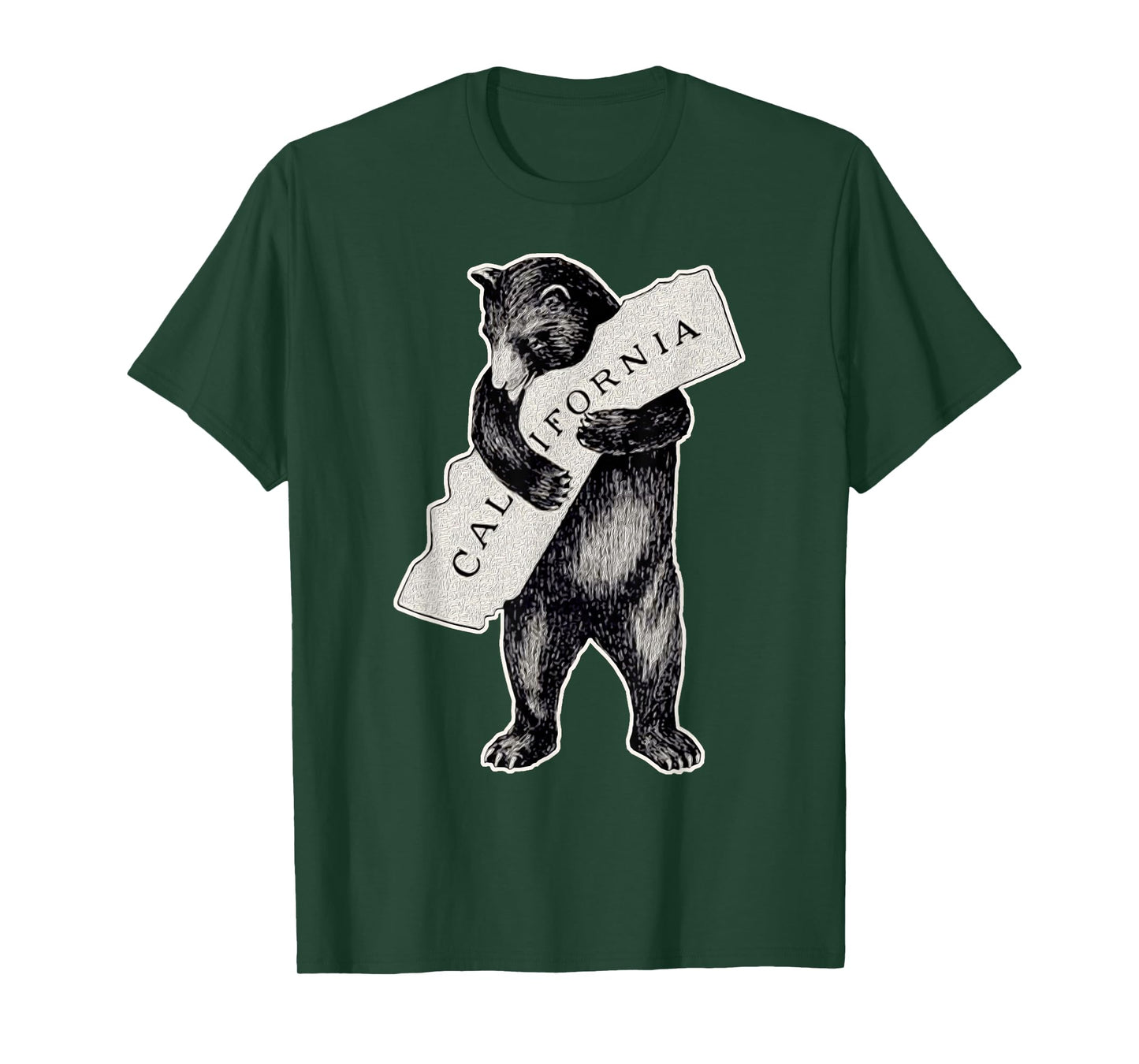 I Love California Shirt Art-Retro Vintage Cali Pride Bear T-Shirt