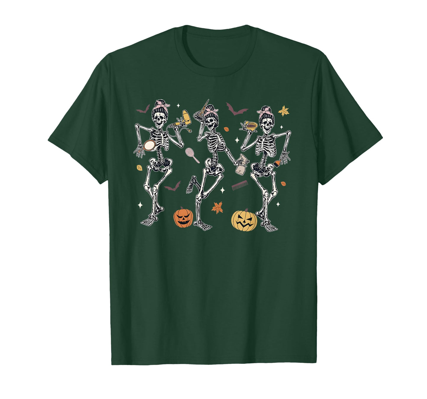 Spooky Hairstylist Boo Crew Hairdresser Halloween Matching T-Shirt