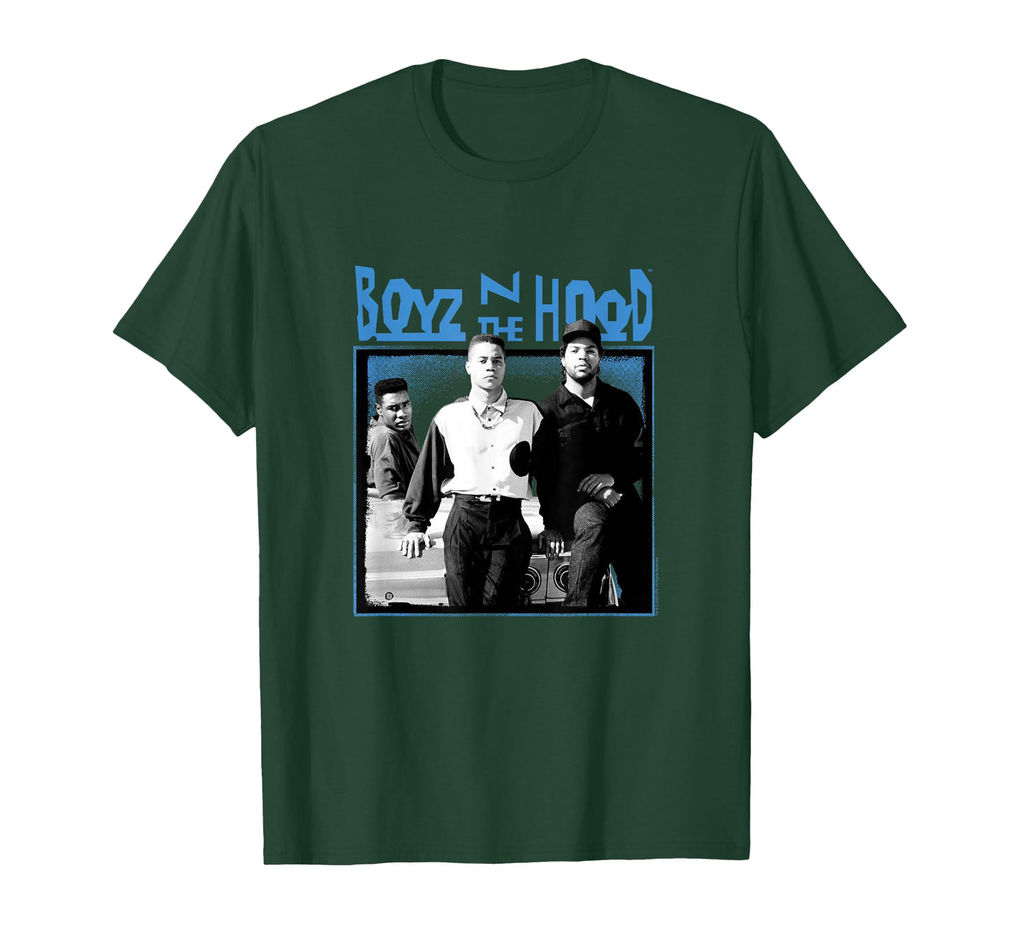 Boyz n The Hood Group with Blue Logo T-Shirt Small
