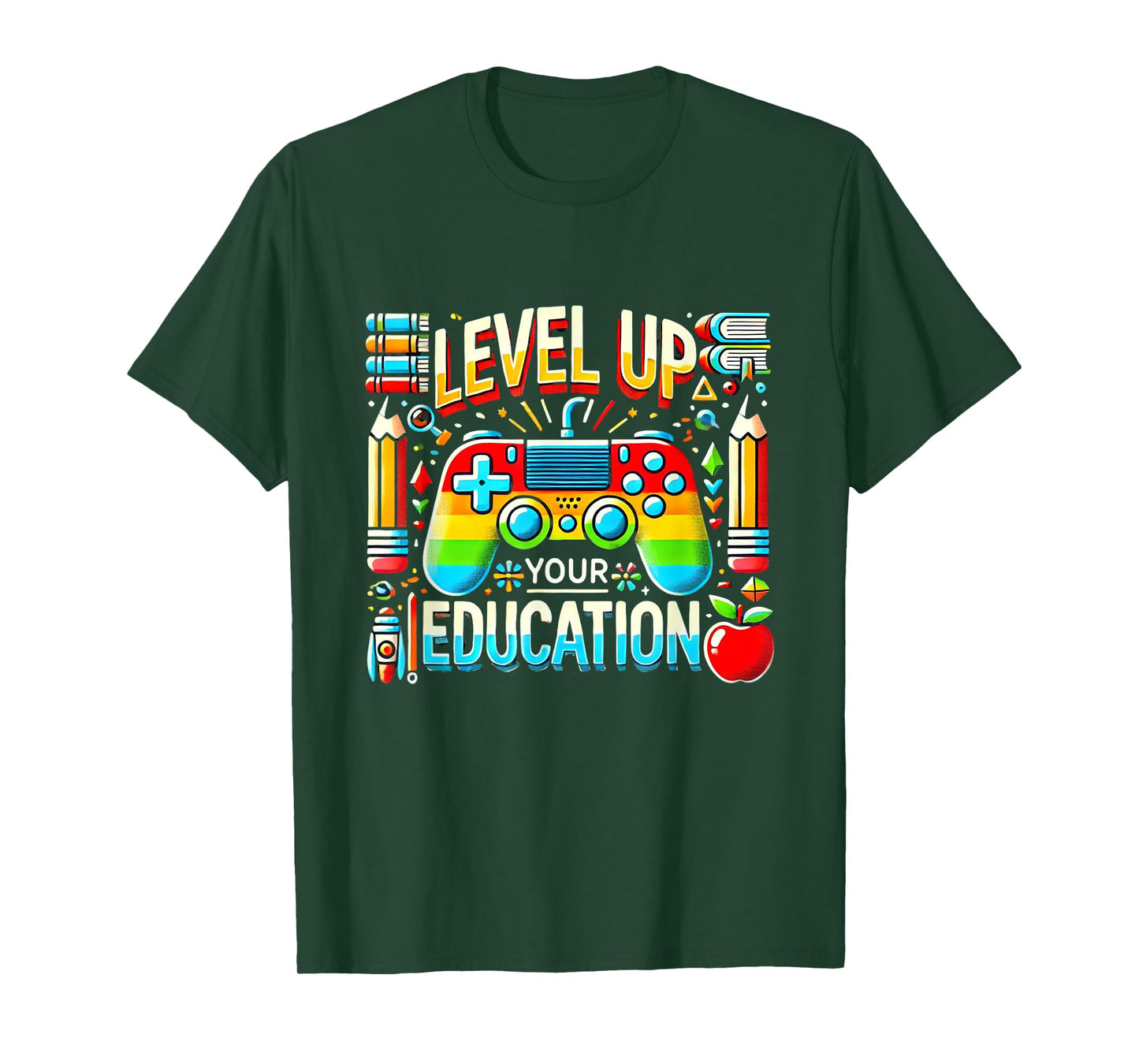 Level Up Your Education Gaming Inspired Teacher Gamers T-Shirt