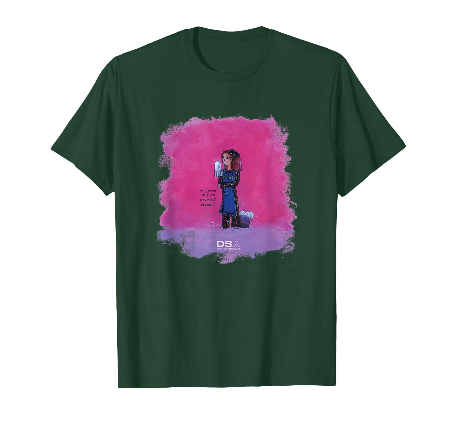 Funny Cartoon: Elisa on VACM T-Shirt