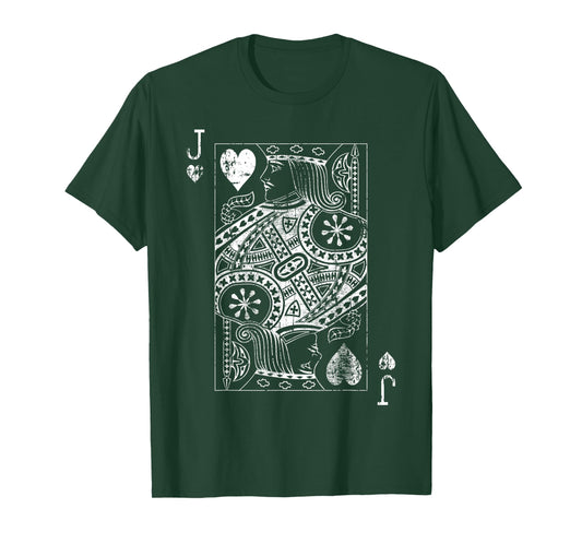 Jack Of Hearts Vintage Card T-Shirt
