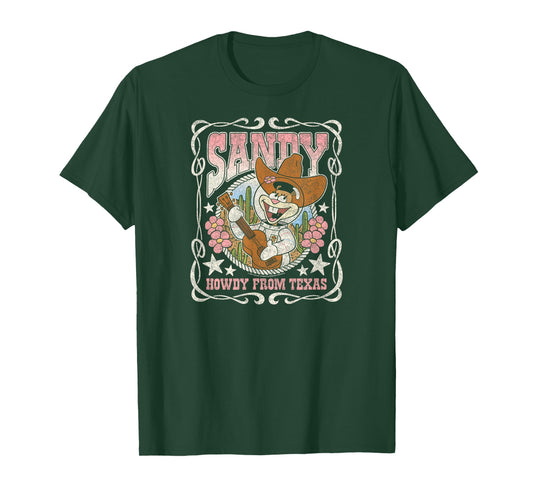 Spongebob Squarepants - Sandy Cheeks Howdy from Texas T-Shirt