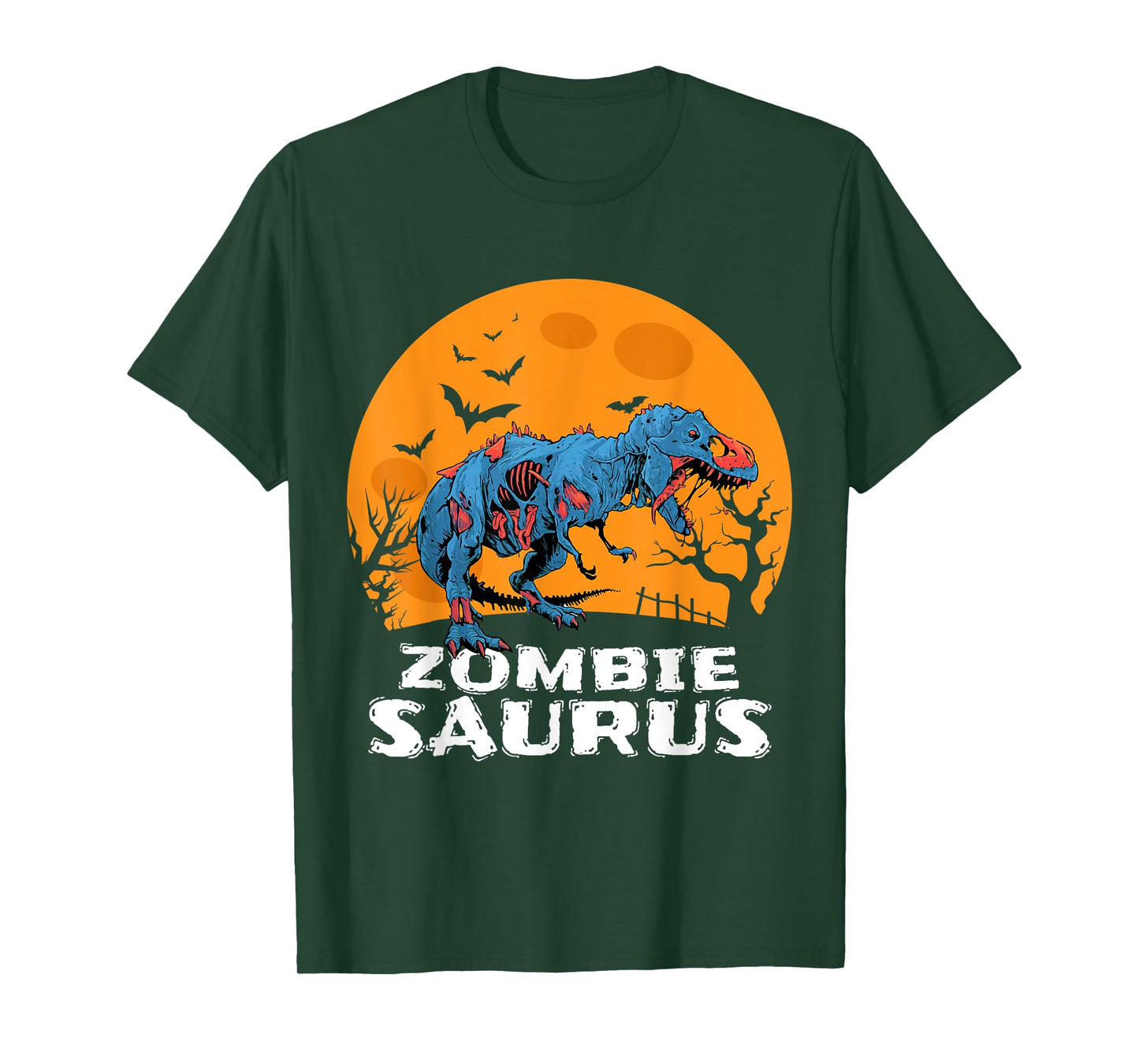 Halloween Zombie T rex Dinosaur Costume Gift Boys Girls Kids T-Shirt