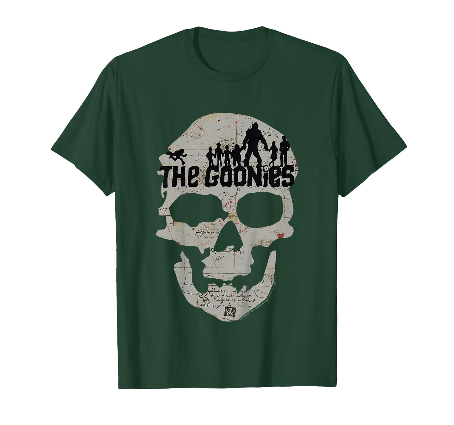 Kids The Goonies Skeleton Map Poster T-Shirt