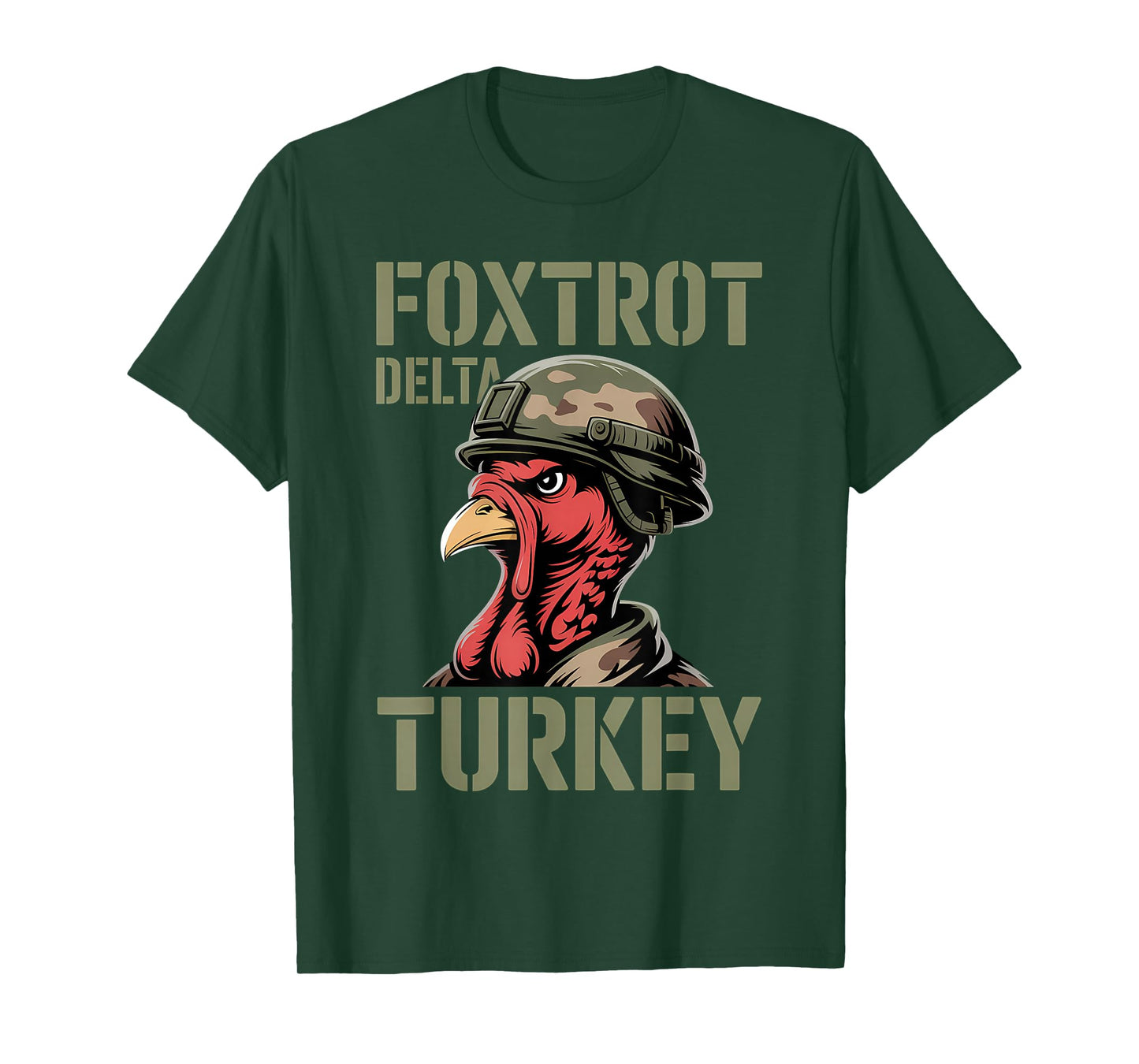 Foxtrot Delta Turkey Funny Military Thanksgiving T-Shirt