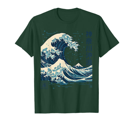 The Great Wave Off Kanagawa Japanese Art Sea Ocean Wave T-Shirt