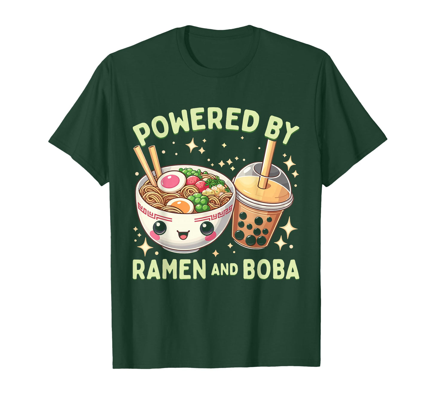 Ramen Boba Powered By Ramen And Boba T-Shirt
