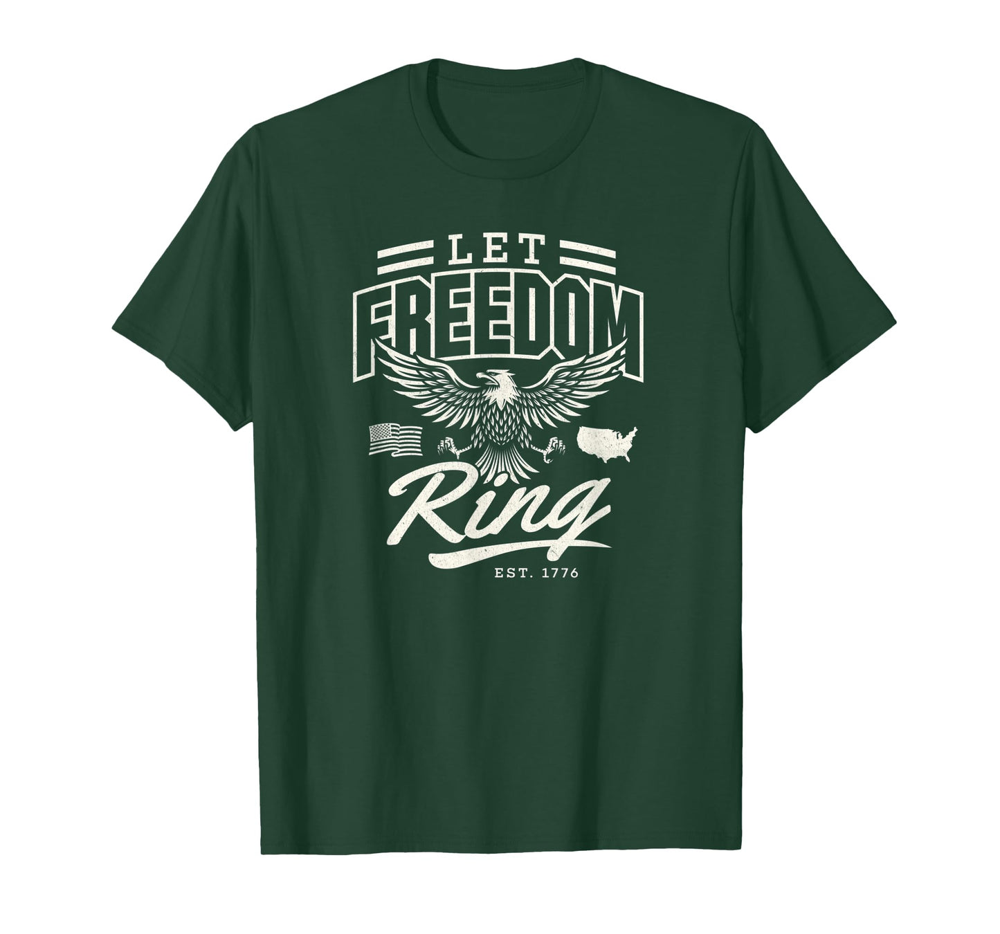 4th of July Patriotic Let Freedom Ring Women Men T-Shirt