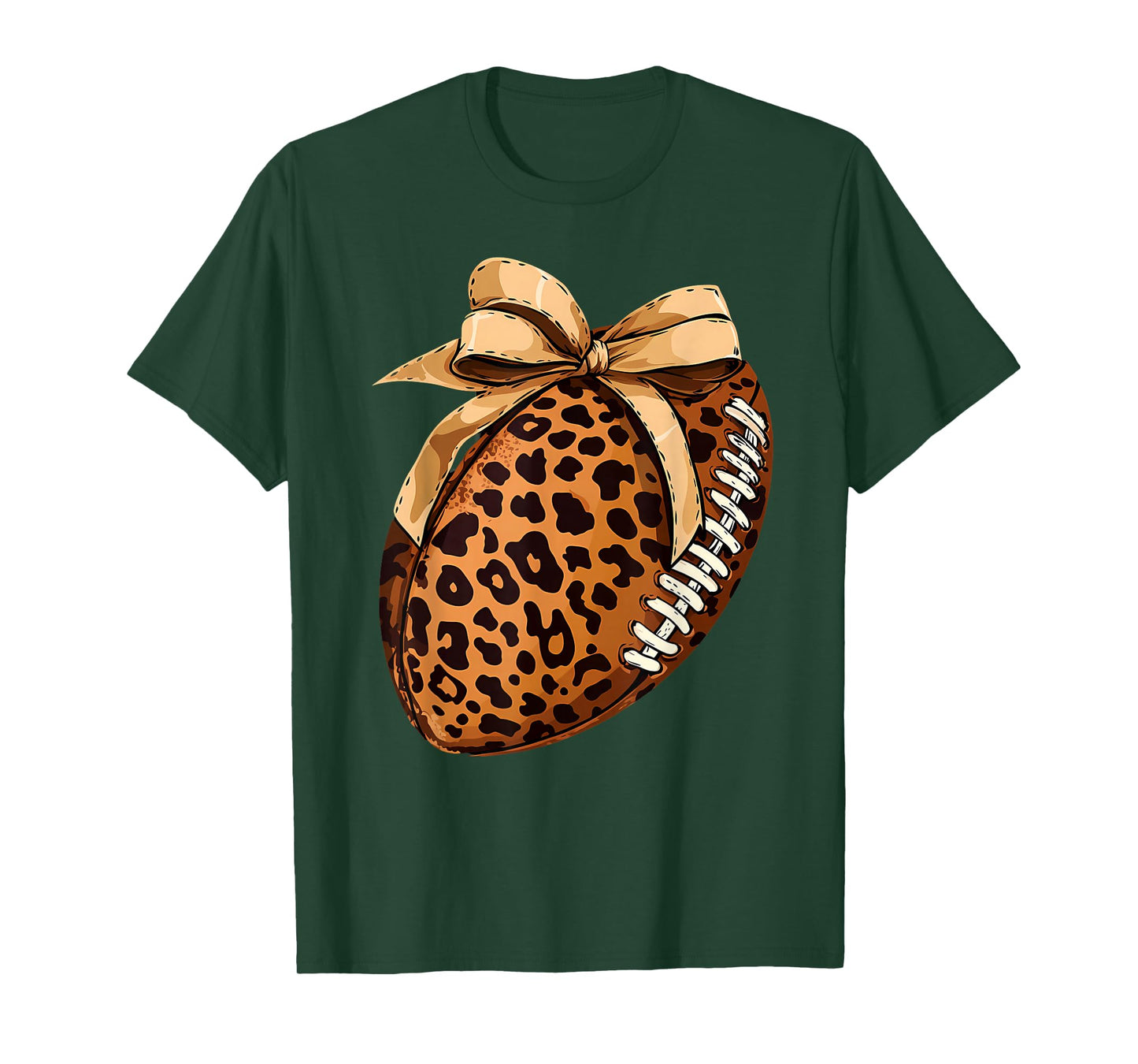 Cute Football Coquette Bow Cute Football Player T-Shirt