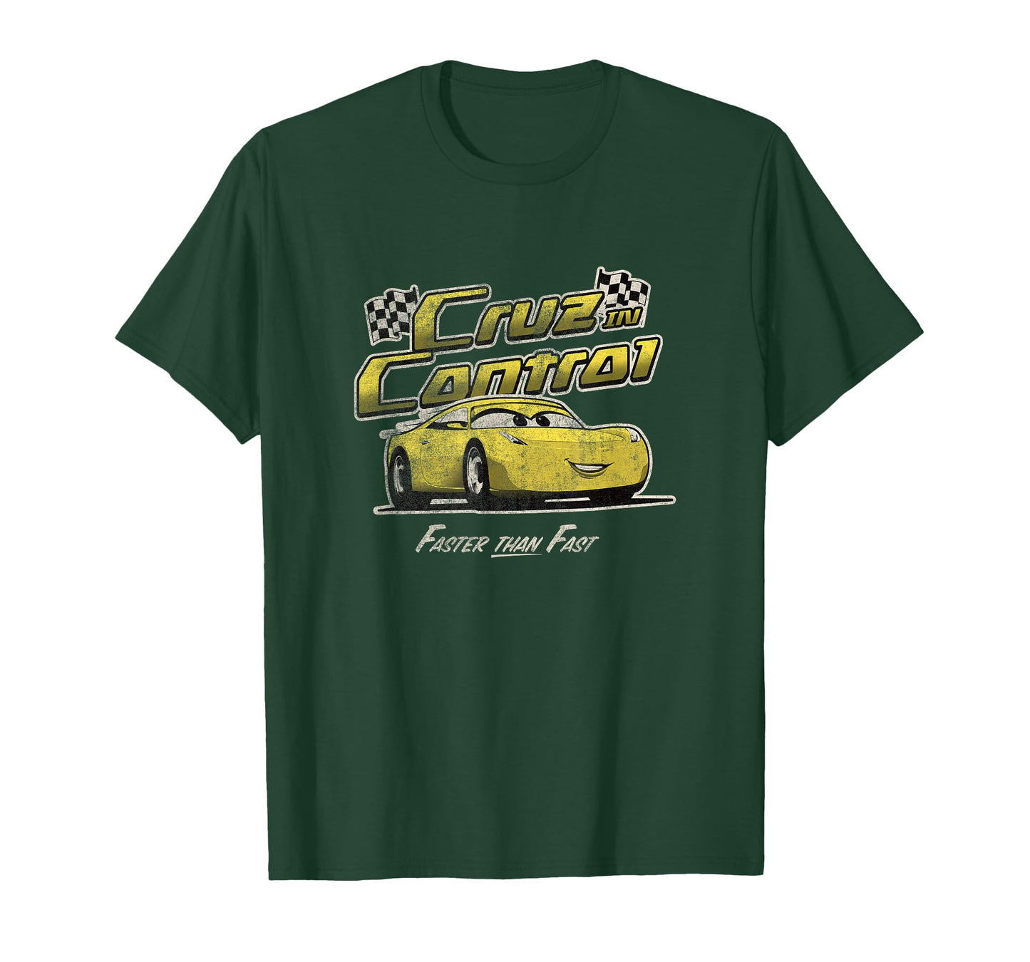 Disney Pixar Cars 3 Cruz In Control Faster Than Fast Vintage T-Shirt