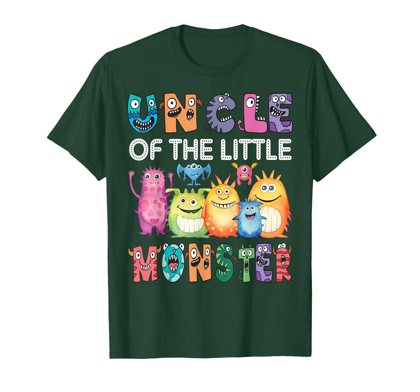Uncle Of The Little Monster Kids 1St Birthday Party T-Shirt