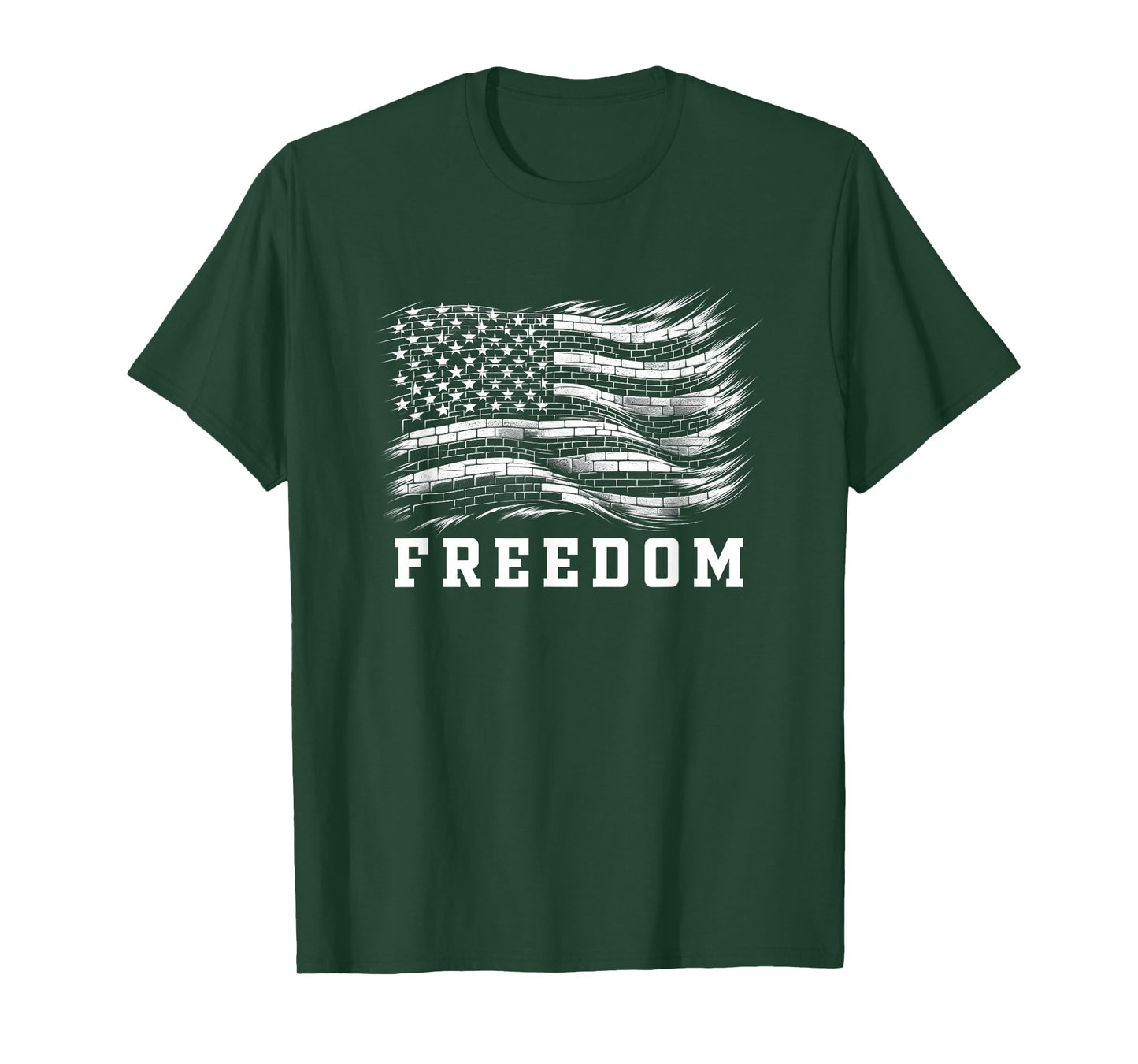 Freedom T Shirt American Pride USA Flag Graphic Freedom T-Shirt