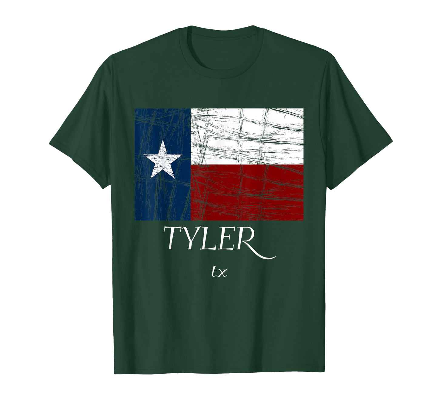 TYLER TX - T-Shirt | Flag - Texas Tee - City State