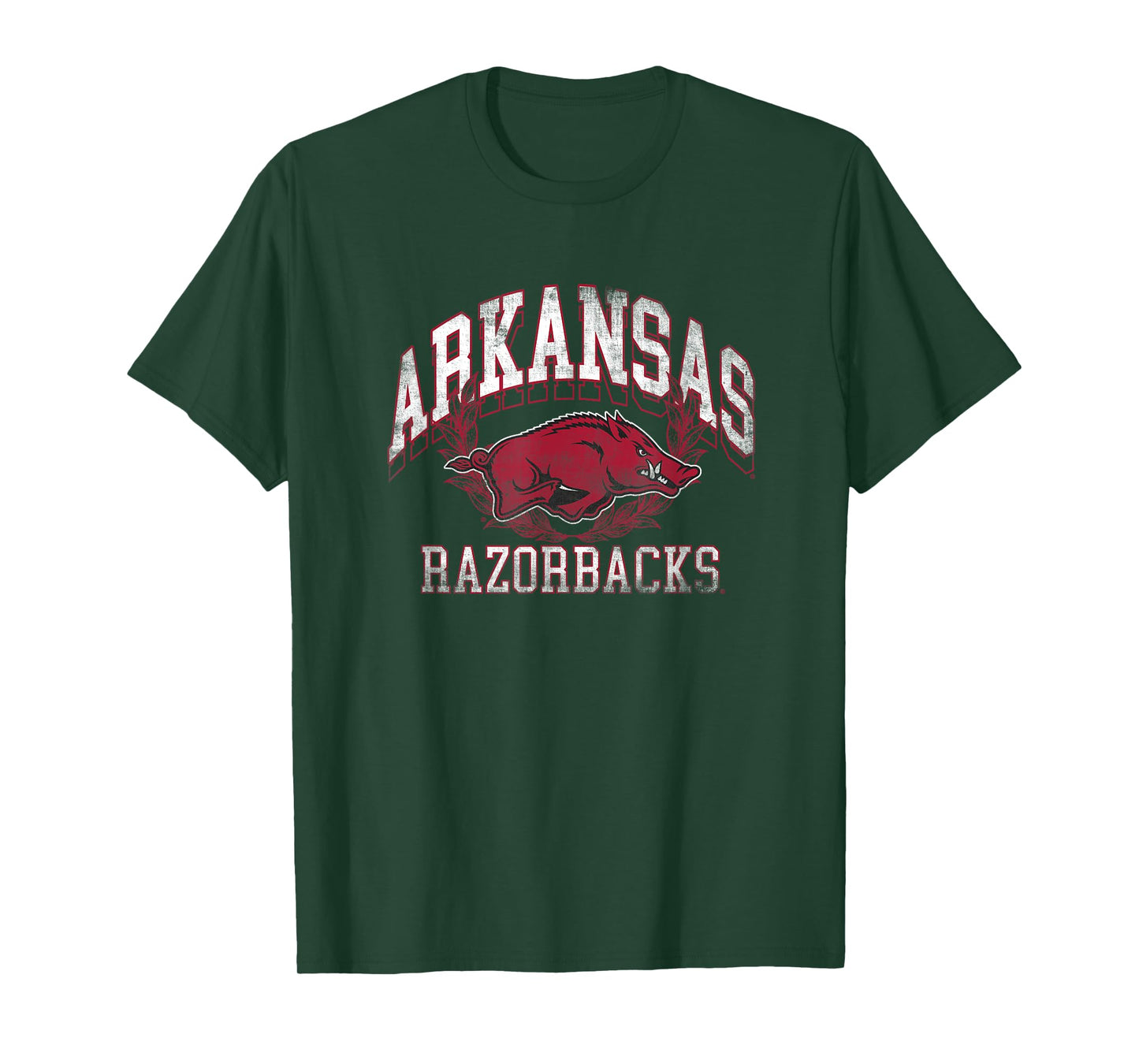 University of Arkansas Razorbacks Distressed Laurels T-Shirt