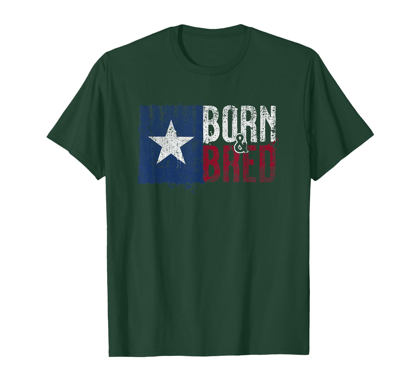 Texas Flag Pride Born & Bred Native Home for Proud Texan T-Shirt