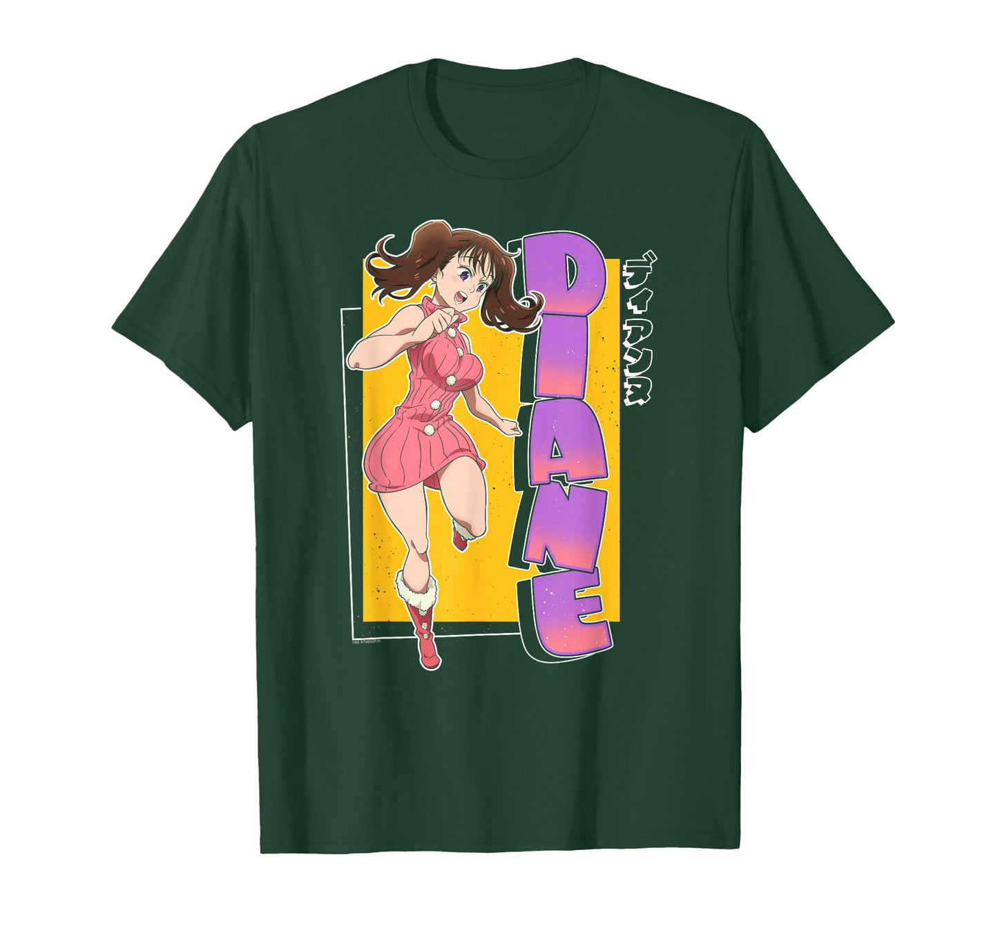The Seven Deadly Sins Diane Colorful Portrait Anime T-Shirt