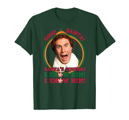 Elf - OMG Santa I Know Him T-Shirt