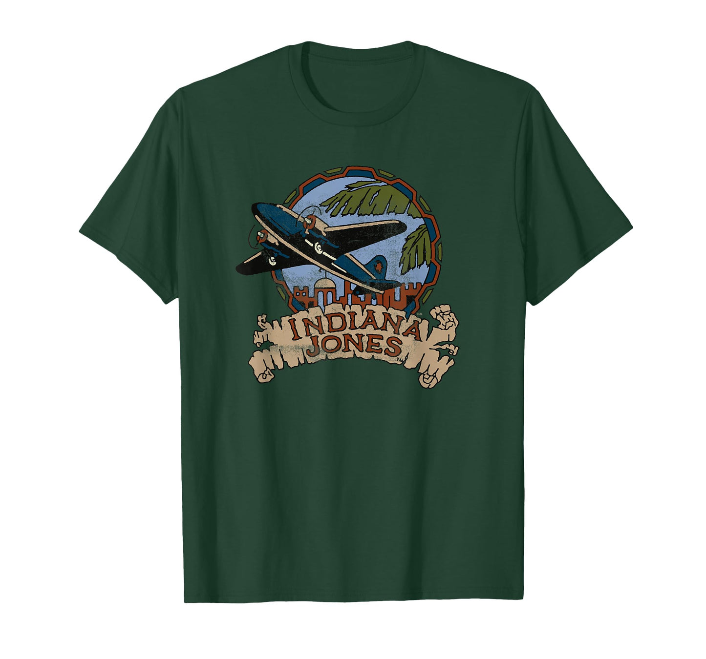 Lucasfilm Indiana Jones Adventure Plane Vintage T-Shirt Small