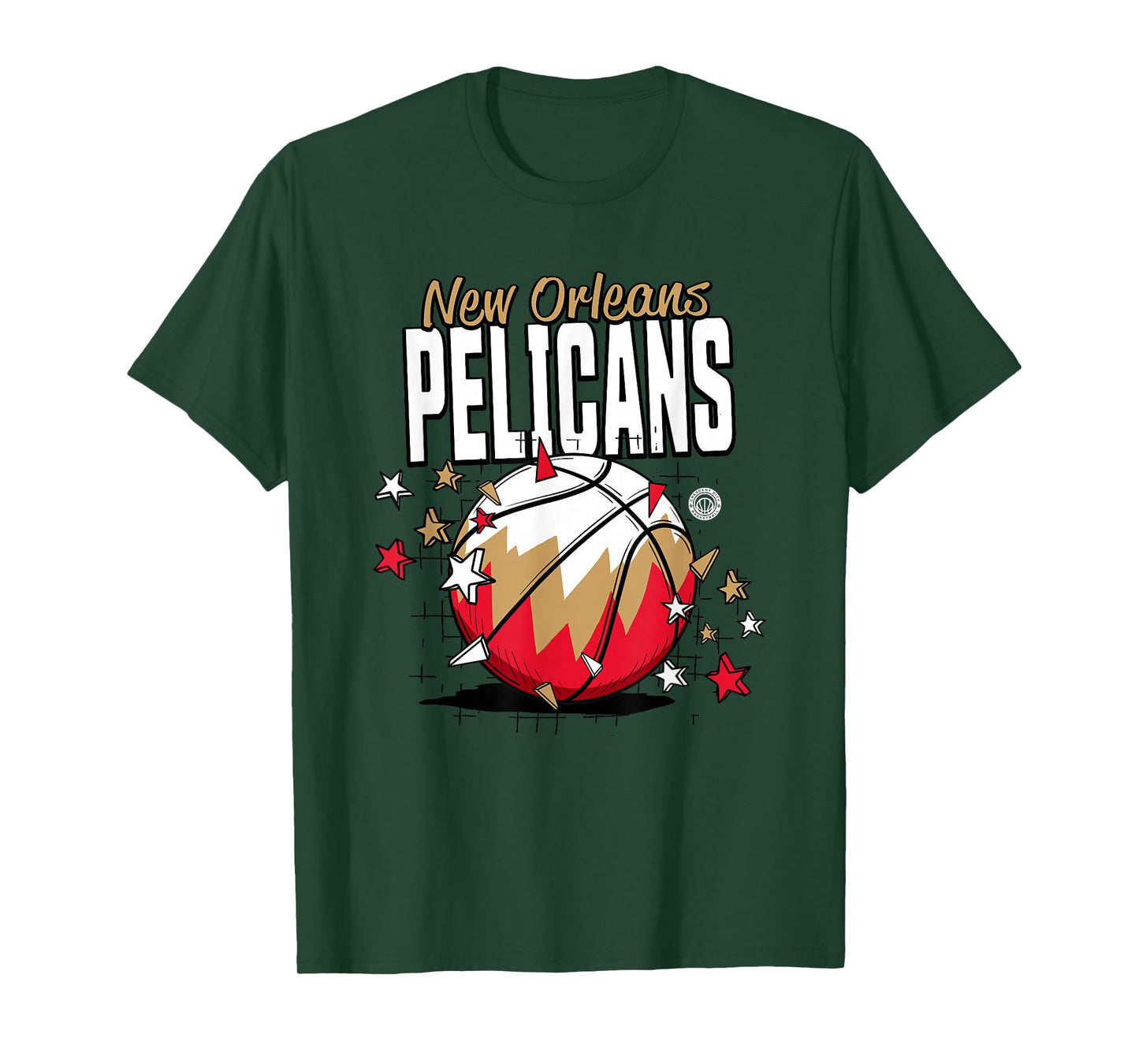 NBA New Orleans Pelicans Basketball Doodle Stars T-Shirt