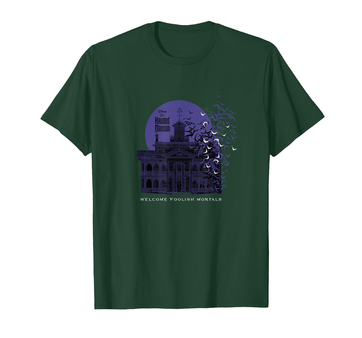 The Haunted Mansion Welcome Foolish Mortals Bats Poster T-Shirt