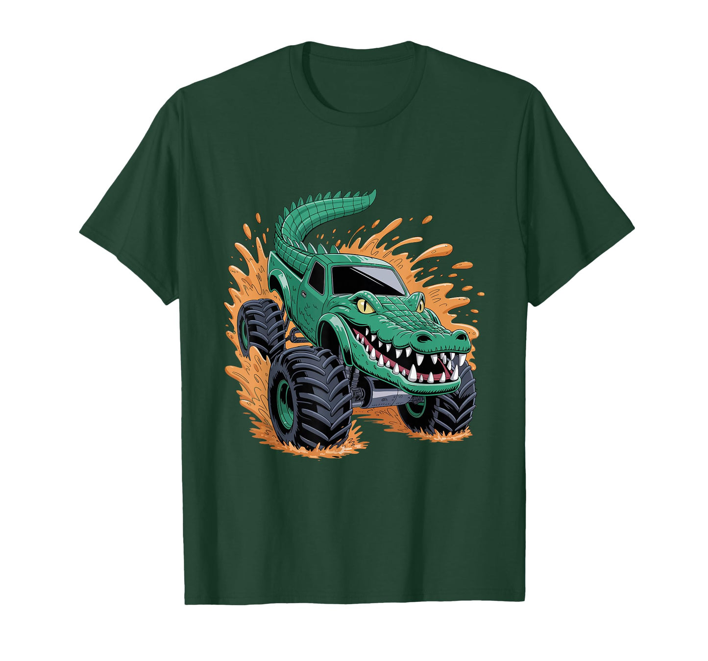 Crocodile Monster Truck Alligator Birthday Party Toddler Boy T-Shirt