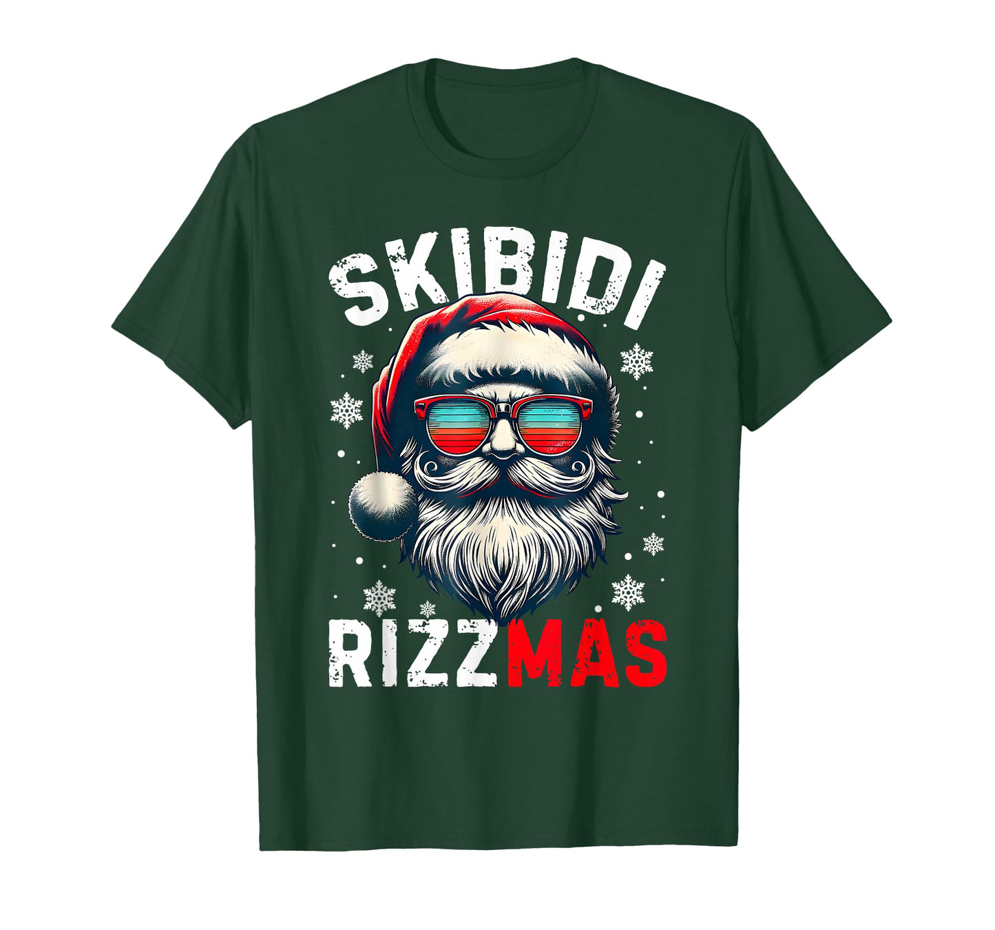 Skibidi Rizzmas Christmas Rizz Santa Claus Charisma Xmas Kid T-Shirt