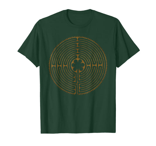 CHARTRES Labyrinth - Antique Style Symbol T-Shirt T-Shirt