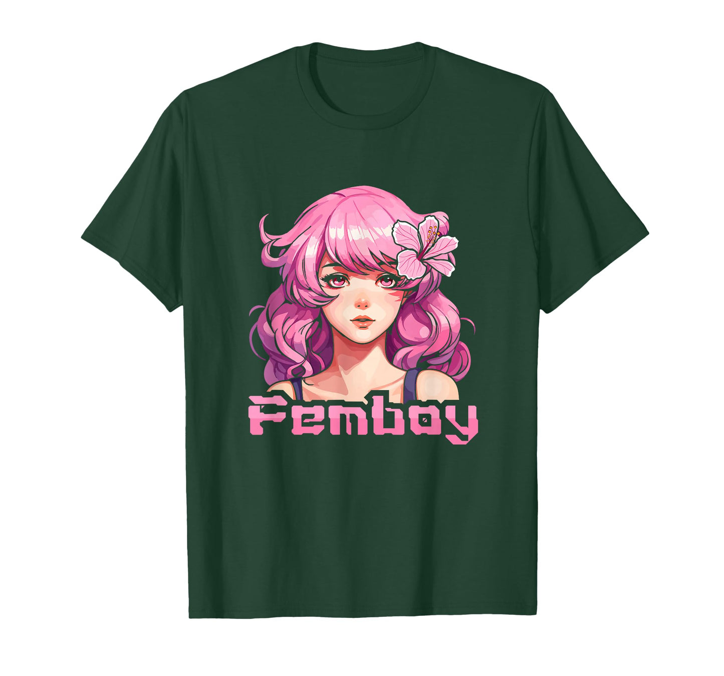Femboy Anime Cool Japanese Japan Cosplay Otaku Manga Kawaii T-Shirt