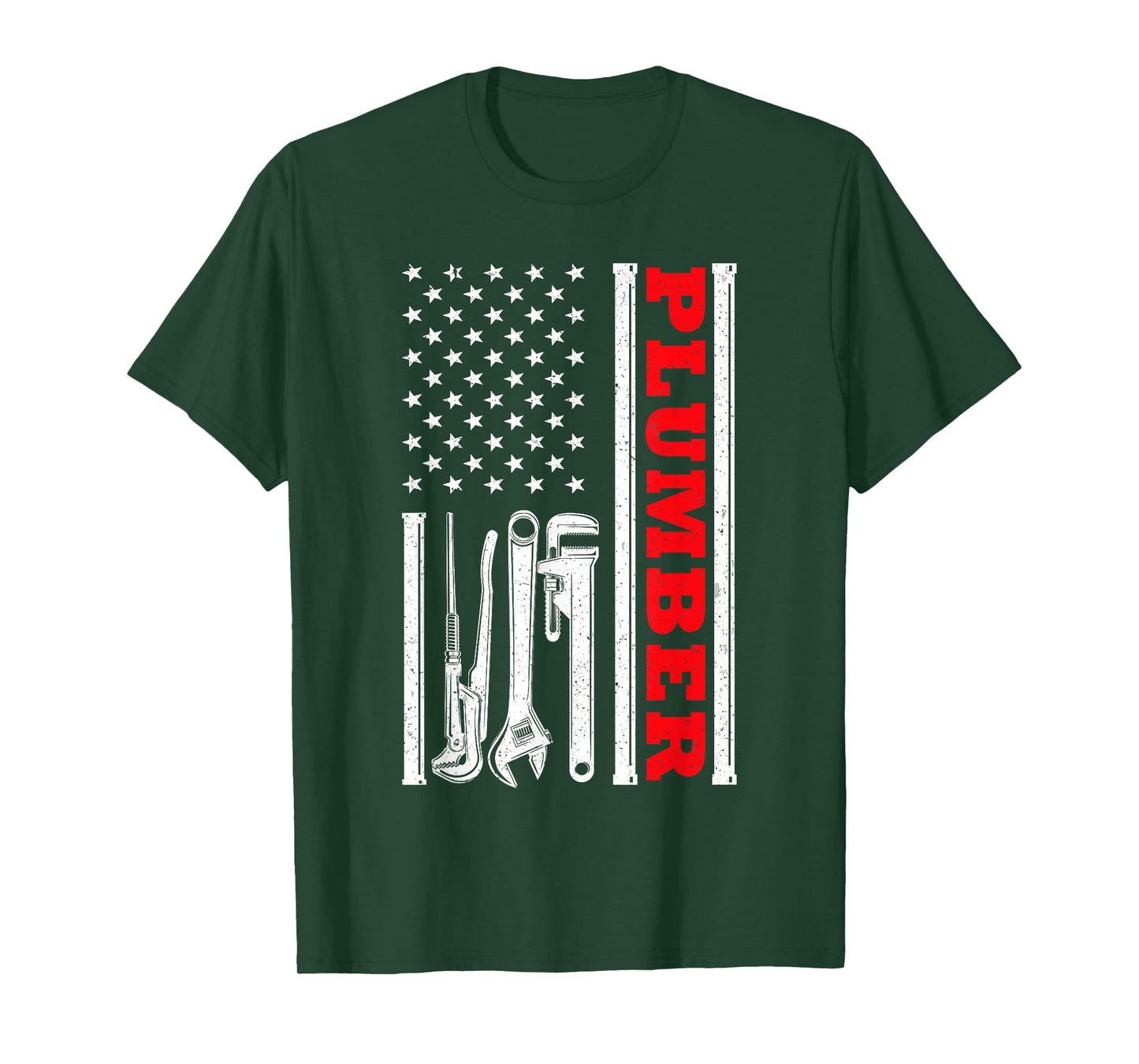 Cool Plumber Art for Men Dad Wrench Plumbing Novelty Plumber T-Shirt