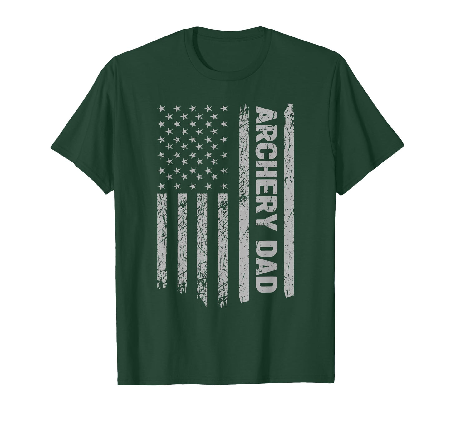 Funny Archery Dad America US Flag Patriot - Vintage Archer T-Shirt