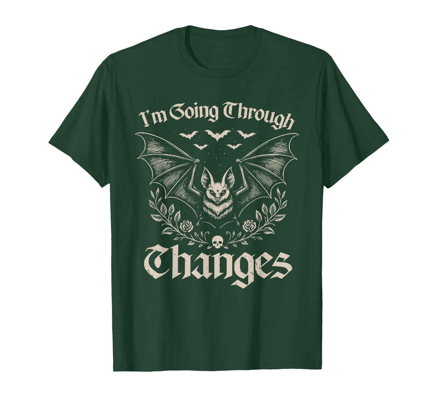 I'm Going Through Changes Spooky Bat Halloween T-Shirt